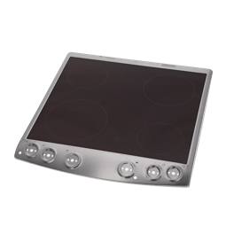 cooking top with frame, inox, 60cm