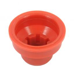 Knopfmuffe für Herde, rot