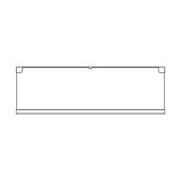 Glass shelf,stopper,477.2x135mm