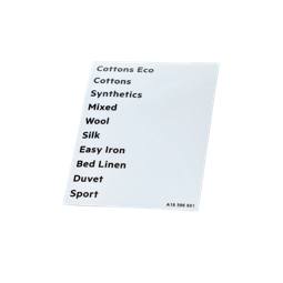 programme plate, adhesive
