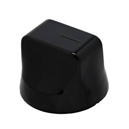 knob, gas, black