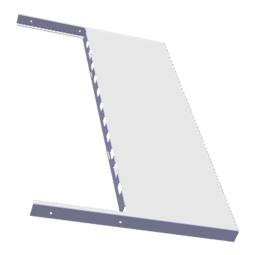 extension piece, white, 508,7x276,5x21,5