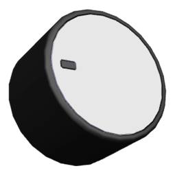 knob, black,