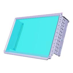 glass panel assembly, with, guidance rail, BF70,576xD381.4mm