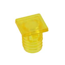 Anzeigeglas, rechteckig, gelb