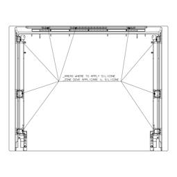 Vitre extérieure, porte de four, blanche - 505,5 x 418,65 mm