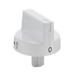 knob, gas, white