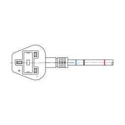 power cable, ISR,2000mm,3x1.0mm