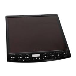cooking top with frame, black