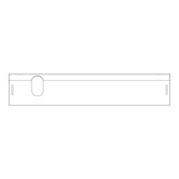 Plinth, grey, 117x597mm