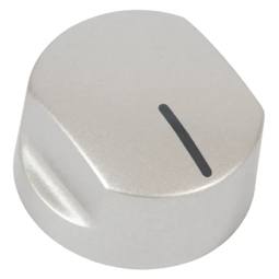 Silver Gas Hob Control Knob
