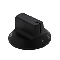 knob, thermostat, black, 0-250°C,2+0,MO