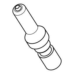 bougie,allumage,brûleur triple couronne,L=750mm