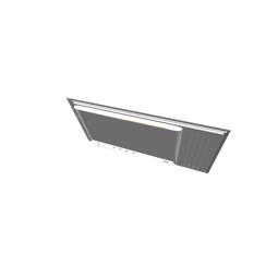 Witte koelkastdeur - 538x1144mm