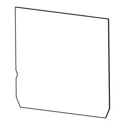 High-Temperature Door Glass - 512X477mm