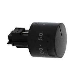 knob, thermostat, black