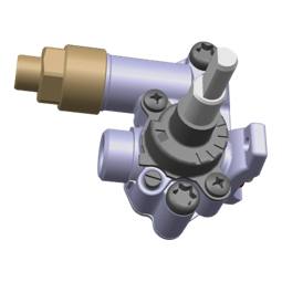 gas tap, semi-rapid, d=0.30 G20-20mbar