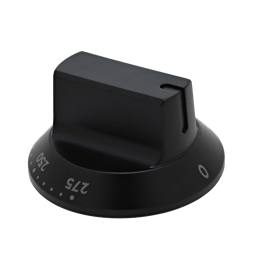 knob, thermostat, black, 0-275°C