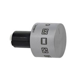 manopola, funzioni, inox, 10+0