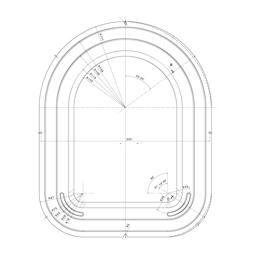 Back panel, white