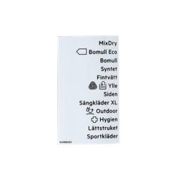 programme plate, adhesive