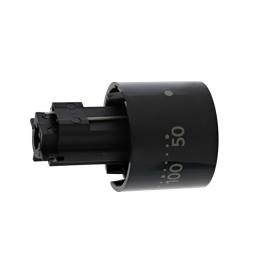 knob, thermostat, black