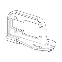 hus, anslutningsdon, plast, 41,5X27.5mm