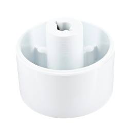knob, white