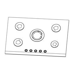work top, black, AEG, 740x510mm