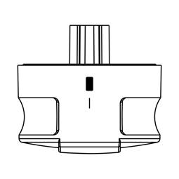 Bouton,sélecteur,ferrite,black