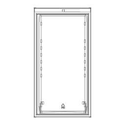 Witte koelkastdeur - 538x1032mm