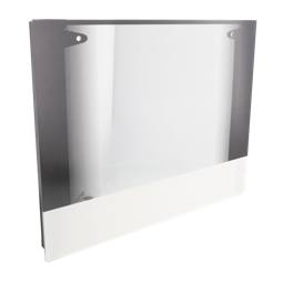 Lower Oven Door Glass Assembly - 544X426mm