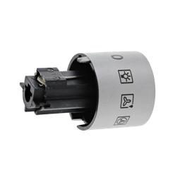 knap, funktion, inox, 9+0