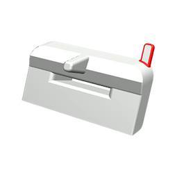 bouton,argent,rectangulaire,ON/OFF