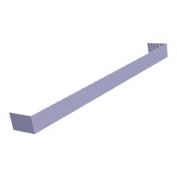 spacer, back, grey, 548x65