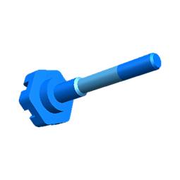 adjustable foot,front,M8x60.8mm