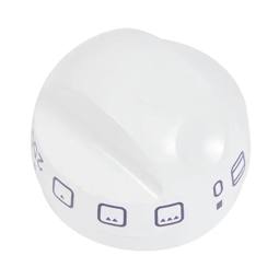White Top Oven Control Knob