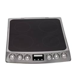cooking top with frame, inox, 55cm