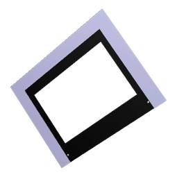 Montage Türglas - 592x463mm