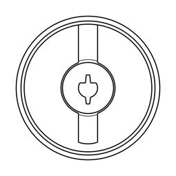 Inox Oven Thermostat Control Knob