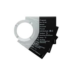 programme plate, knob, magnetic