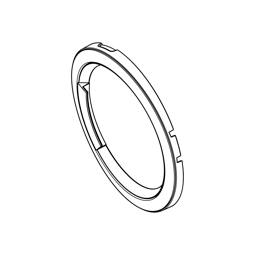 door frame, front, white, Ø490mm
