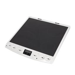 cooking top with frame, white, 60cm