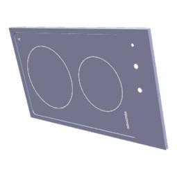 glaskeramikhäll med ram, rostfri, Electrolux, 290x510mm