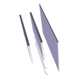 Kohlefilter, Draht, Tasche, LL 277x141