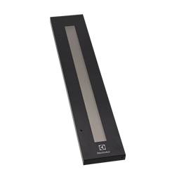 Porte en verre du réfrigérateur noir