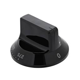 knob, thermostat, black, 0-275°C