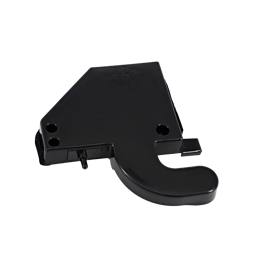 hinge cover, top, right, +door switch,BLACK