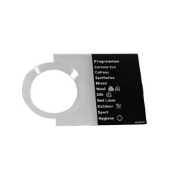 programme plate, knob, adhesive