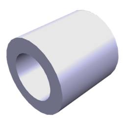 Space compensator,knob,Ø 6,2-10 mm L 10mm